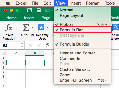 Excel For Mac 2016 Formulas